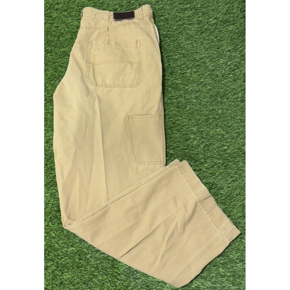 Woolrich Pants Mens 40 Beige Straight Fit Stretch 5 Pocket Utility Workwear